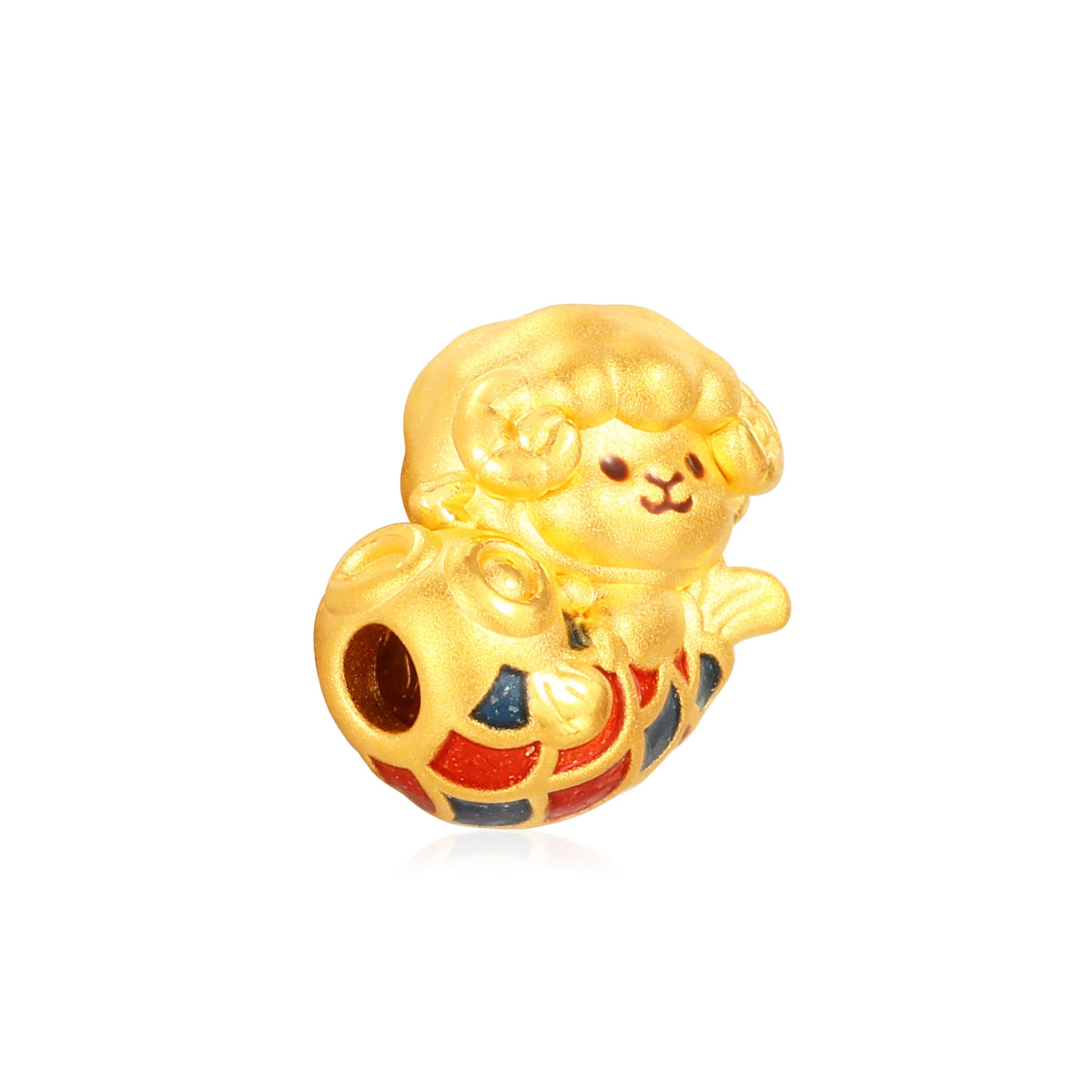 Good Luck Descend Goat Gold Charm - 0.35g