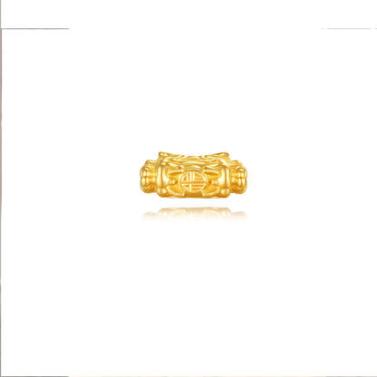 24K Solid Gold Double Head Pixiu  Charm 0.17g