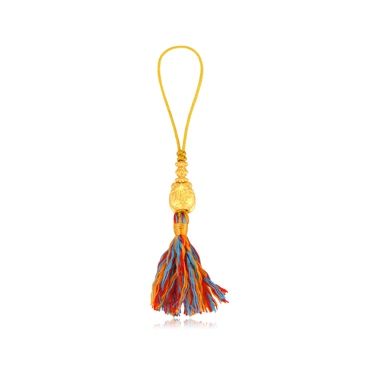 24K Solid Gold Golden Cicada Pendant Charm 0.55g