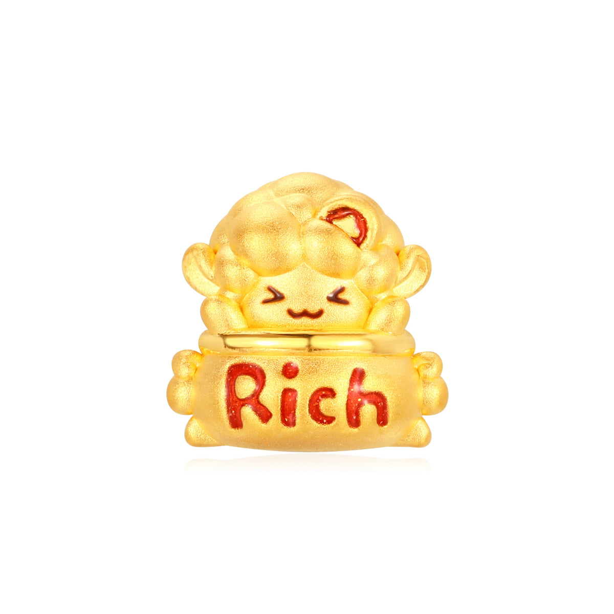 Wealth Treasure Goat Gold Charm - 0.45g