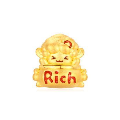 Wealth Treasure Goat Gold Charm - 0.45g