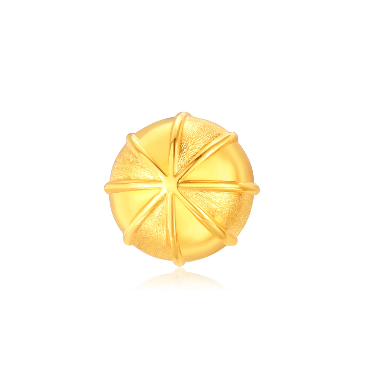 Fortune Twin Lotus Bracelet Charm Gold - 0.2g