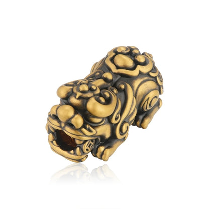 Pixiu 24K Solid Gold Jewelry Accessories Electric Ruthenium Process Beaded for Bracelets Findings & Components